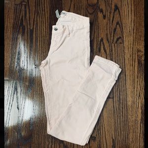 Light pink super skinny jeans